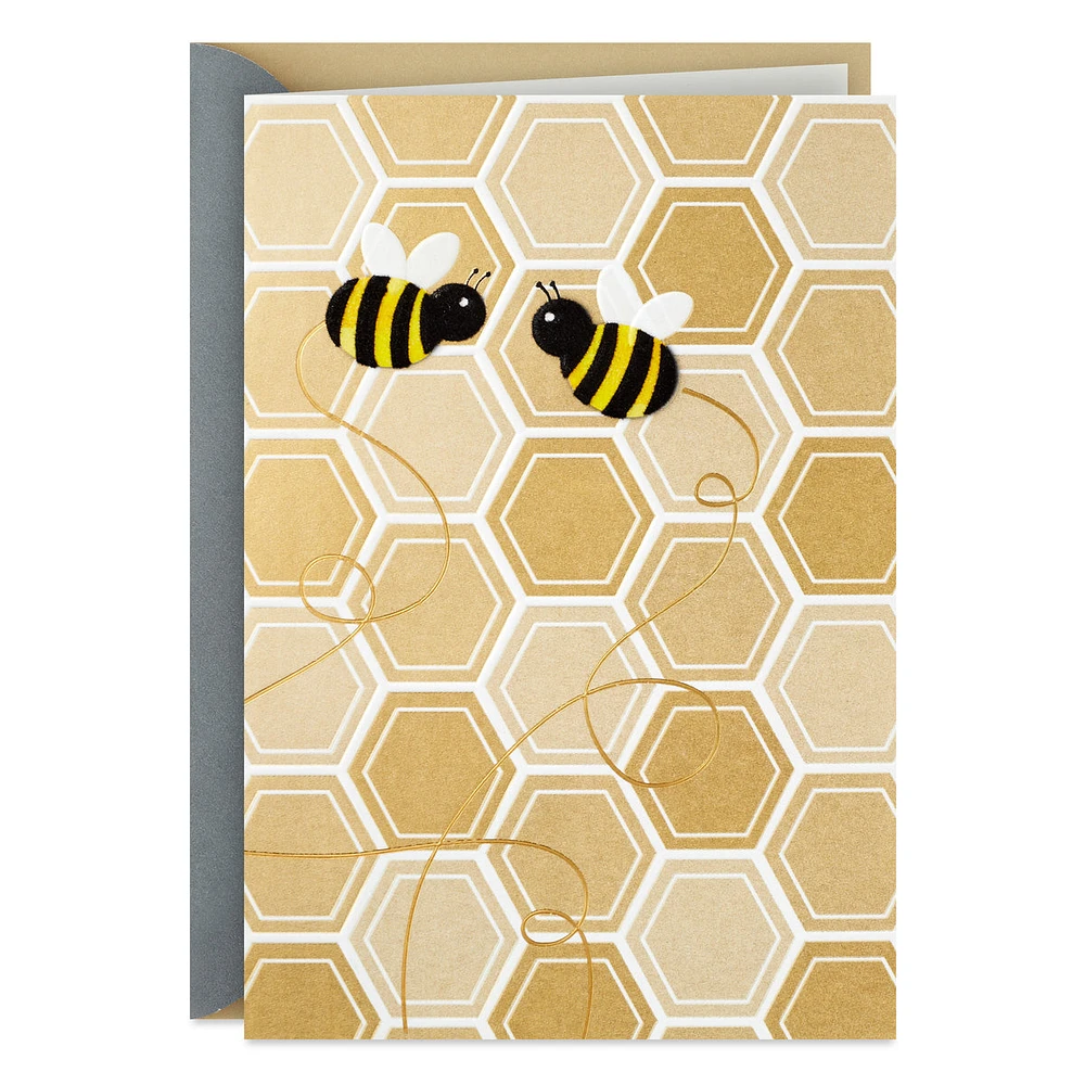 Hallmark Anniversary Card, Love Card, Romantic Birthday Card (Honeybee