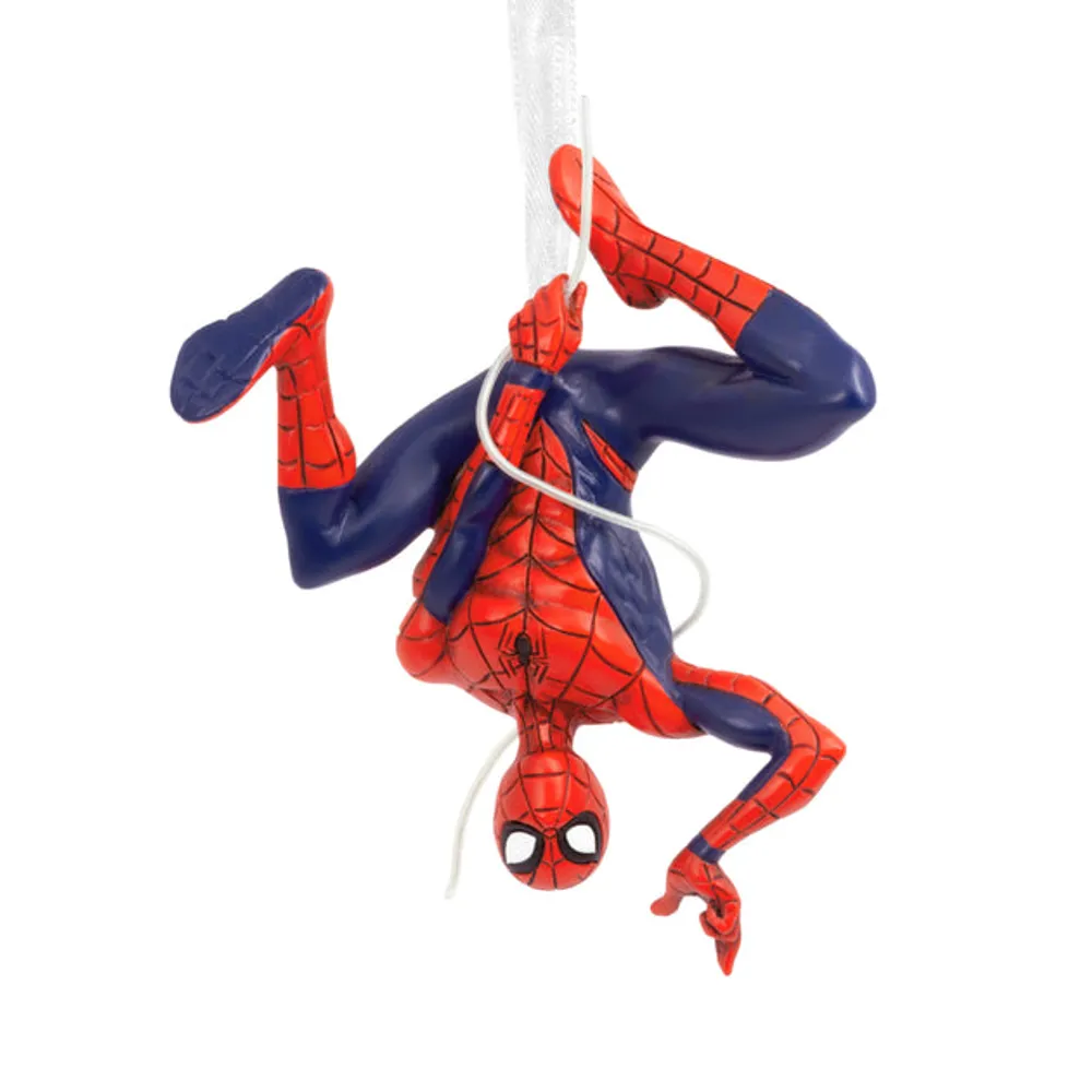 Marvel Spider-Man Hanging From Web Ornament