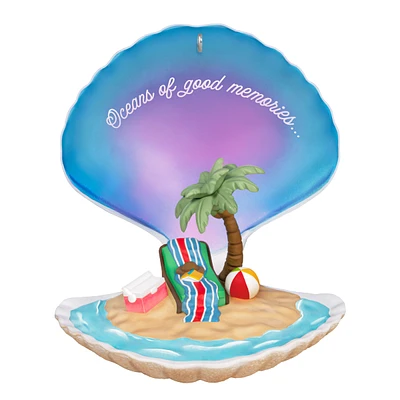 Keepsake Christmas Ornament 2024, Oceans of Good Memories, Beach Gifts