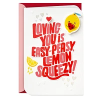 Hallmark Love Card, Romantic Birthday Card (Easy Peasy Lemon Squeezy)