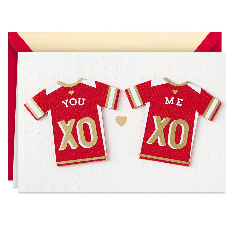 Signature Valentines Day Card (Sports Jerseys, Same Team)