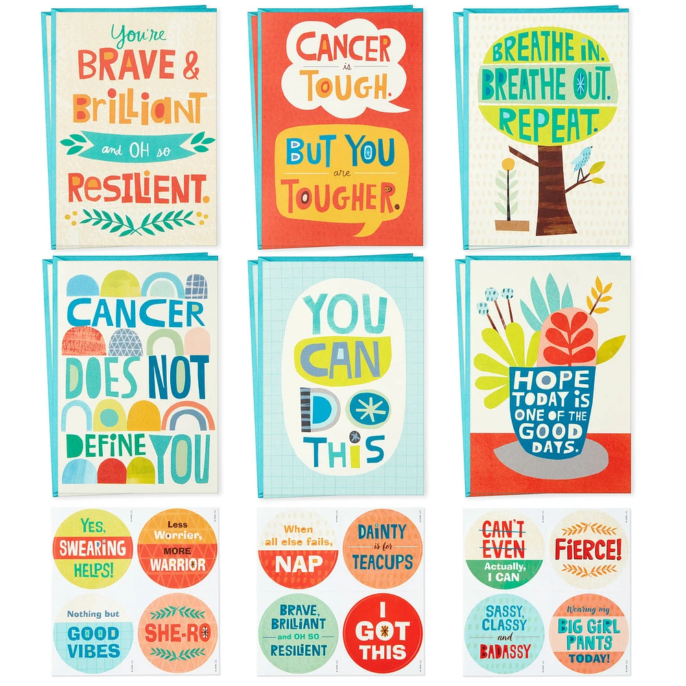 Hallmark Encouragement Cards Assortment for Cancer, Illness, Tough Tim