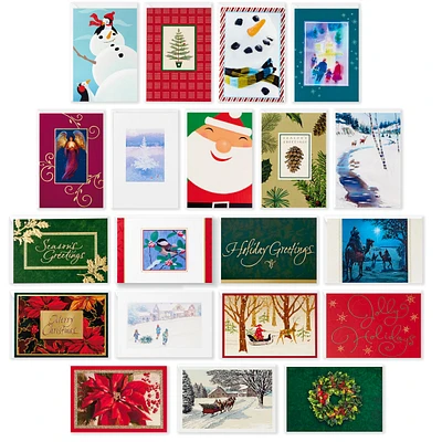 Hallmark Assorted Boxed Christmas Cards (Set of 20 Holiday Greeting Ca