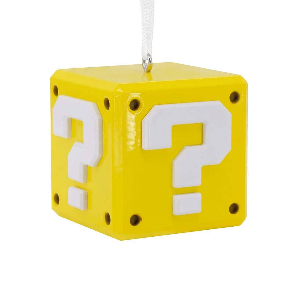 Nintendo Super Mario Question Block Christmas Ornament