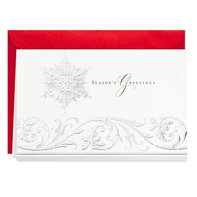 Hallmark Boxed Holiday Cards (Season's Greetings Snowflake, 40 Holiday