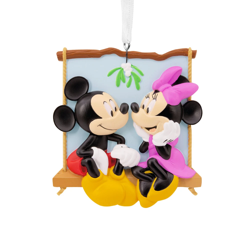 Disney Mickey and Minnie on Swing Christmas Ornament