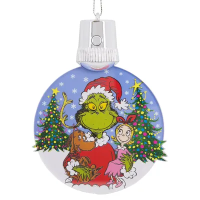 Dr. Seuss How the Grinch Stole Christmas! Light-Up Christmas Ornament