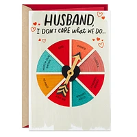 Hallmark Valentines Day Card for Husband (What We Do Spinner)