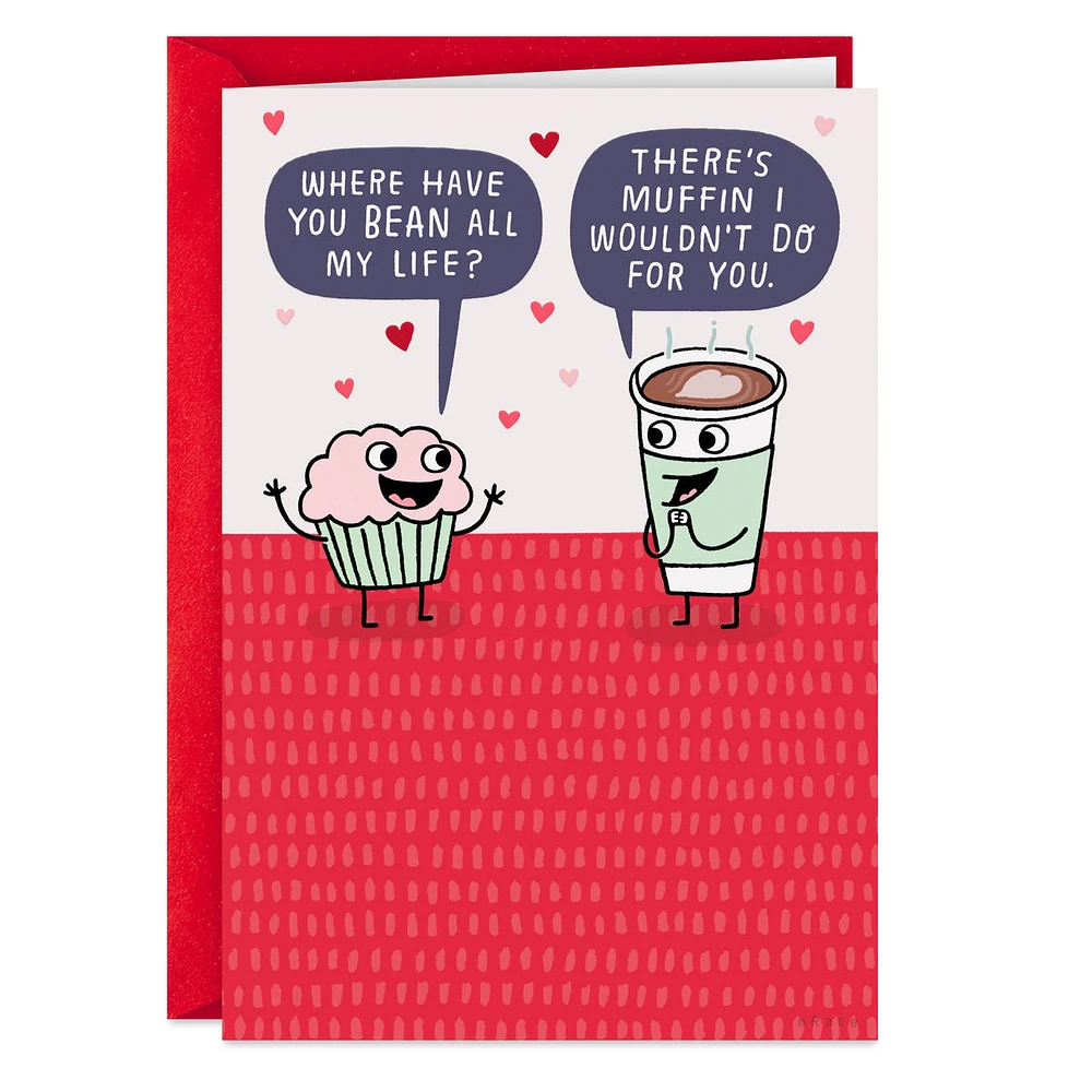 Shoebox Funny Valentine's Day or Galentine's Day Card (Muffin and Coff