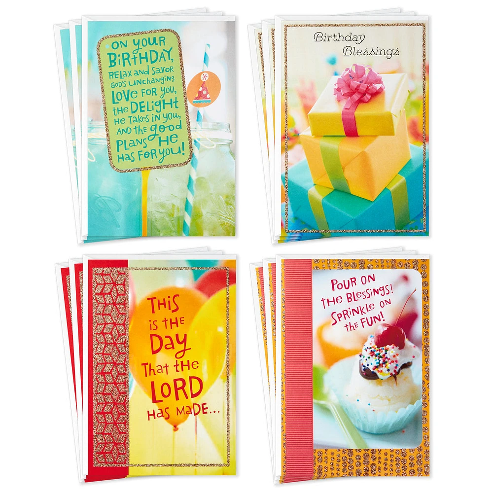 Dayspring Assorted Religious Birthday Cards (Christian Blessings, 12 C