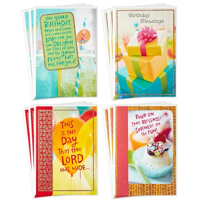 Dayspring Assorted Religious Birthday Cards (Christian Blessings, 12 C