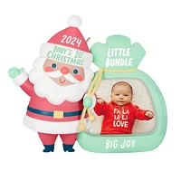 Keepsake Christmas Ornament 2024, Little Bundle Big Joy 2024 Photo Fra