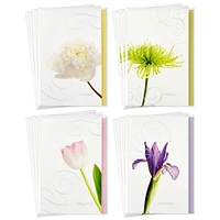 Assorted Sympathy Cards (Flowers, 12 Cards and Envelopes)