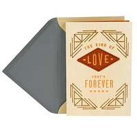 Wood Father's Day Card for Husband or Boyfriend (Love That's Forever)
