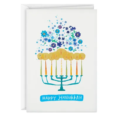 UNICEF Hanukkah Boxed Cards, Menorah Candles (12 Cards and 13 Envelopes)