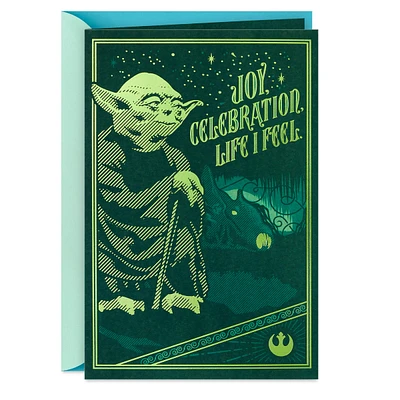 Star Wars Birthday Card (Yoda)