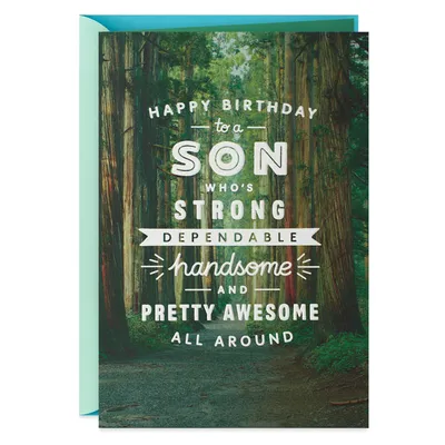 Birthday Card for Son (Woodland Trail)