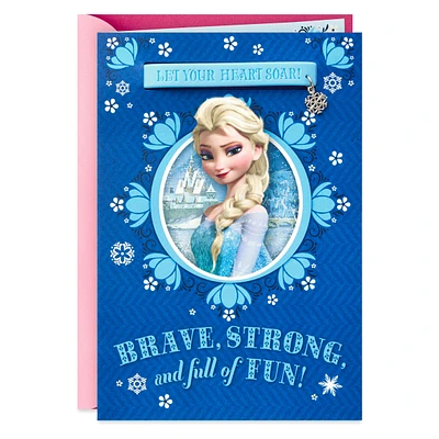 Birthday Card for Girl (Elsa Frozen Charm Bracelet)