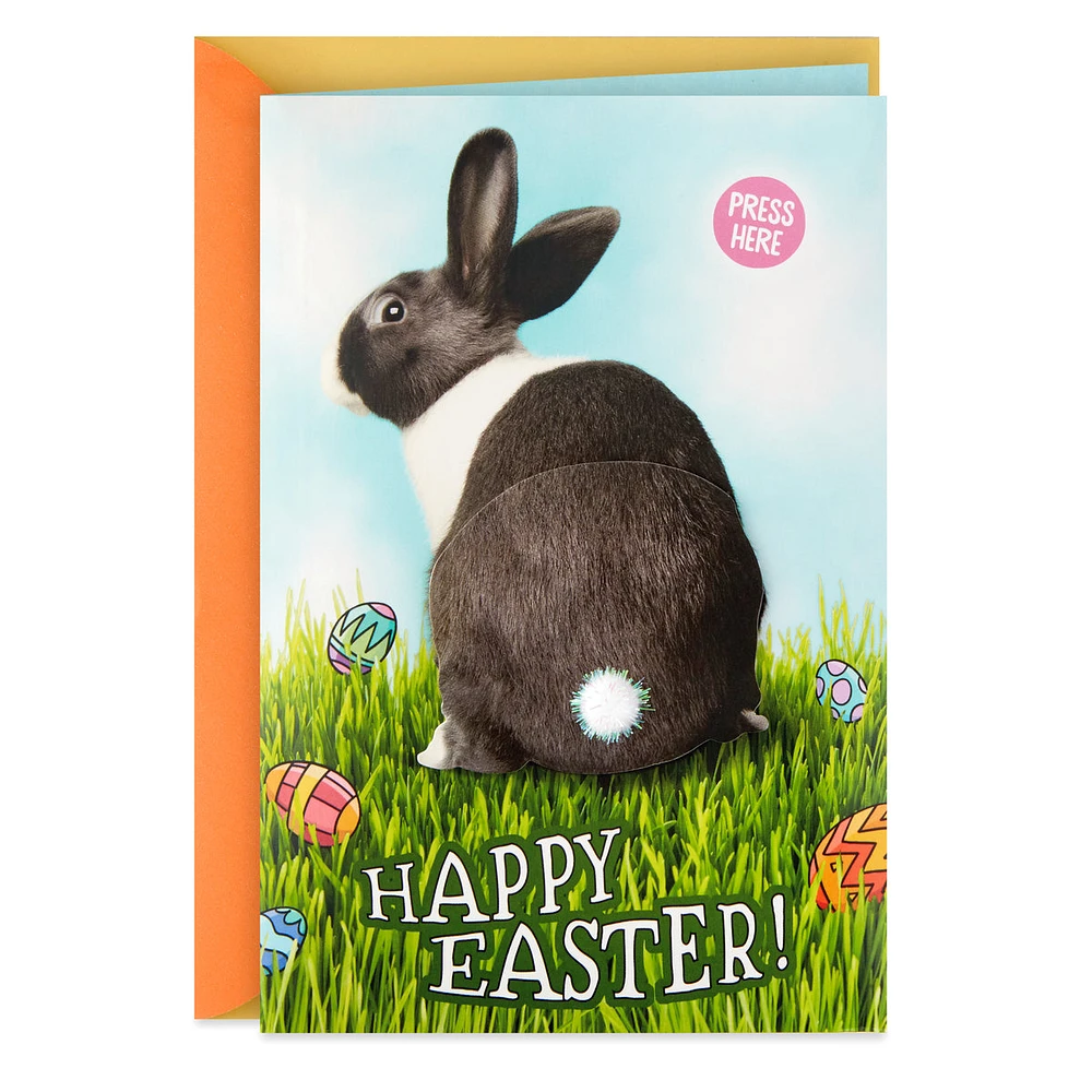 Hallmark Easter Card with Sound and Motion (Bunny Tail)