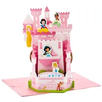 Paper Wonder Pop Up Birthday Card for Kids (Disney Princess Castle)