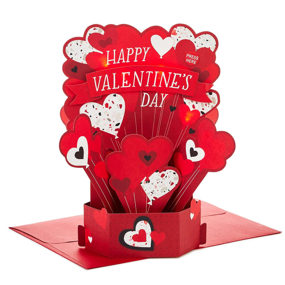 Paper Wonder Musical Pop Up Valentines Day Card (Plays Happy by Pharre