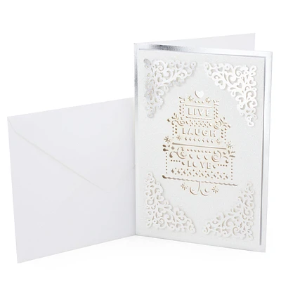 Signature Wedding Card (Live Laugh Love)