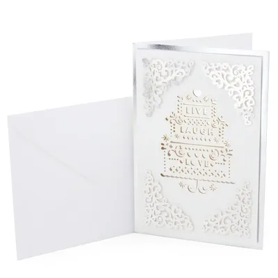 Signature Wedding Card (Live Laugh Love)