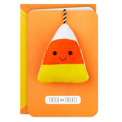 Signature Halloween Card for Kids (Removable Plush Candy Corn)