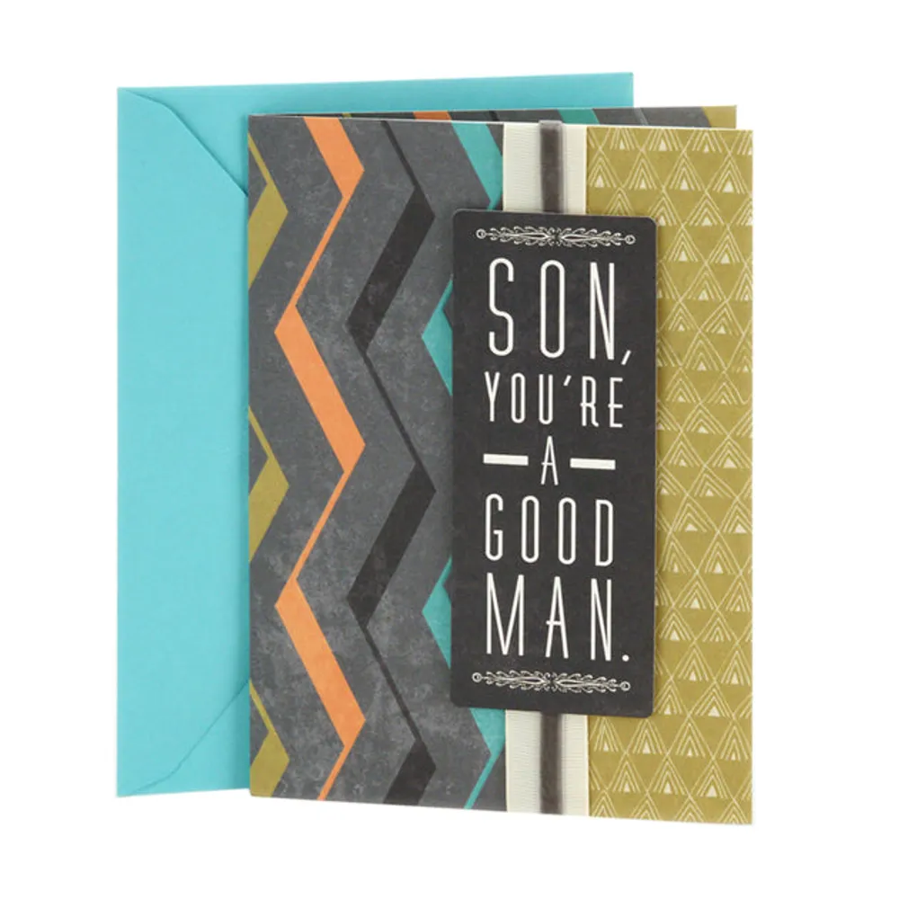 Birthday Card for Son (Good Man, Great Son)