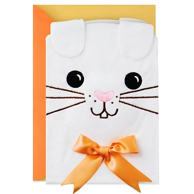 Hallmark Easter Card for Kids (Cute Fuzzy Plush Bunny)