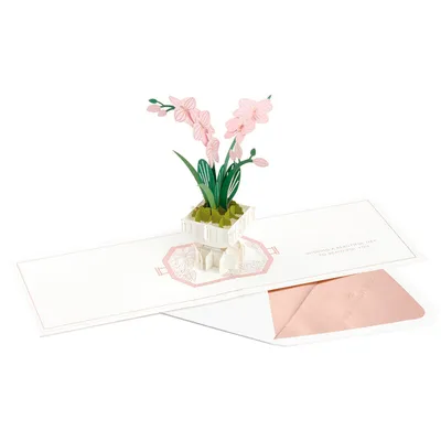 Beautiful You Orchids 3D Pop-Up Thinking of You Card