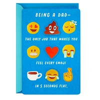 Fathers Day Card (Removable Emoji Magnets)