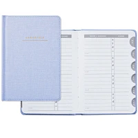 Hardcover Address Book (Blue Chambray)