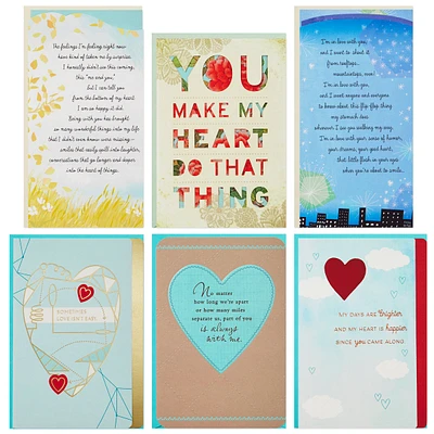 Hallmark Love Card Assortment, New Relationship/Miss You/Time Apart/Ju