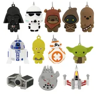 Star Wars Countdown Calendar Miniature Christmas Tree Set With 12 Mini Christmas Ornaments