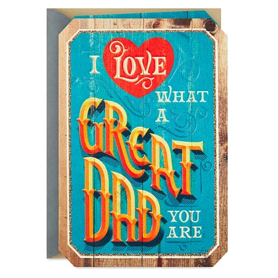 Fathers Day Card for Husband or Boyfriend (Great Dad)