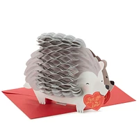 Paper Wonder Pop Up Valentines Day Card (Honeycomb Hedgehog)