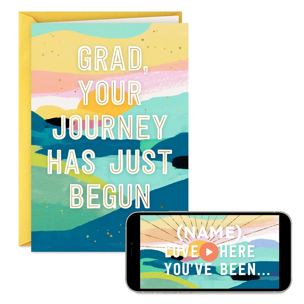 Personalized Video Graduation Card, Proud of You (Record Your Own Vide