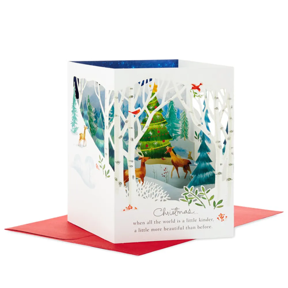 Paper Wonder Pop Up Holiday Card (Woodland Animals Pop Up)