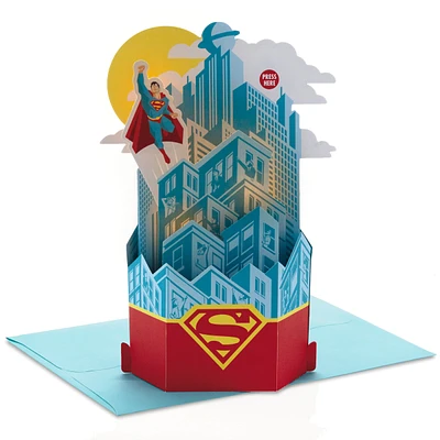 DC Comics™ Superman™ Epic Musical 3D Pop-Up Birthday Card With Light