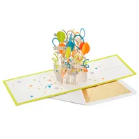 Big-Time Celebration Balloons 3D Pop-Up Card