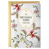 Golden Thread Birthday Card (A Birthday Wish)