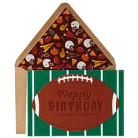 Football Time to Tackle Birthday Card