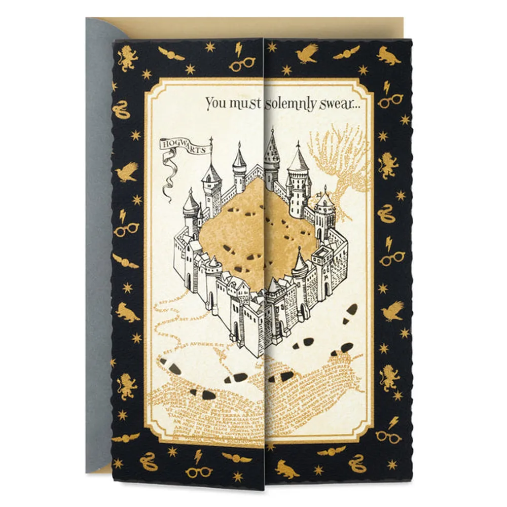 Harry Potter Birthday Card (Marauder's Map)