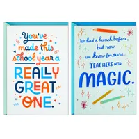 Pack of 2 Thank You Cards, Teachers are Magic (Teacher Appreciation, Coach Appreciation)