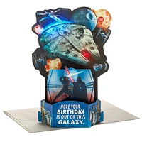 Star Wars™ Galaxy Musical 3D Pop-Up Birthday Card With Light