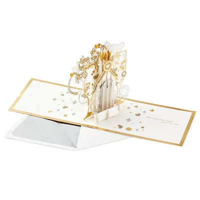 Signature Paper Wonder Pop Up Anniversary Card (Pop the Champagne)