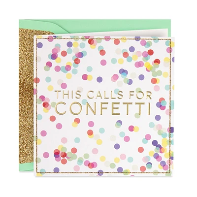 Signature Congratulations Card (Confetti)