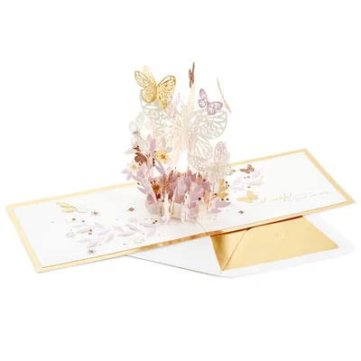 Butterfly Bouquet Thankful for You 3D Pop Up Thinking of You Card