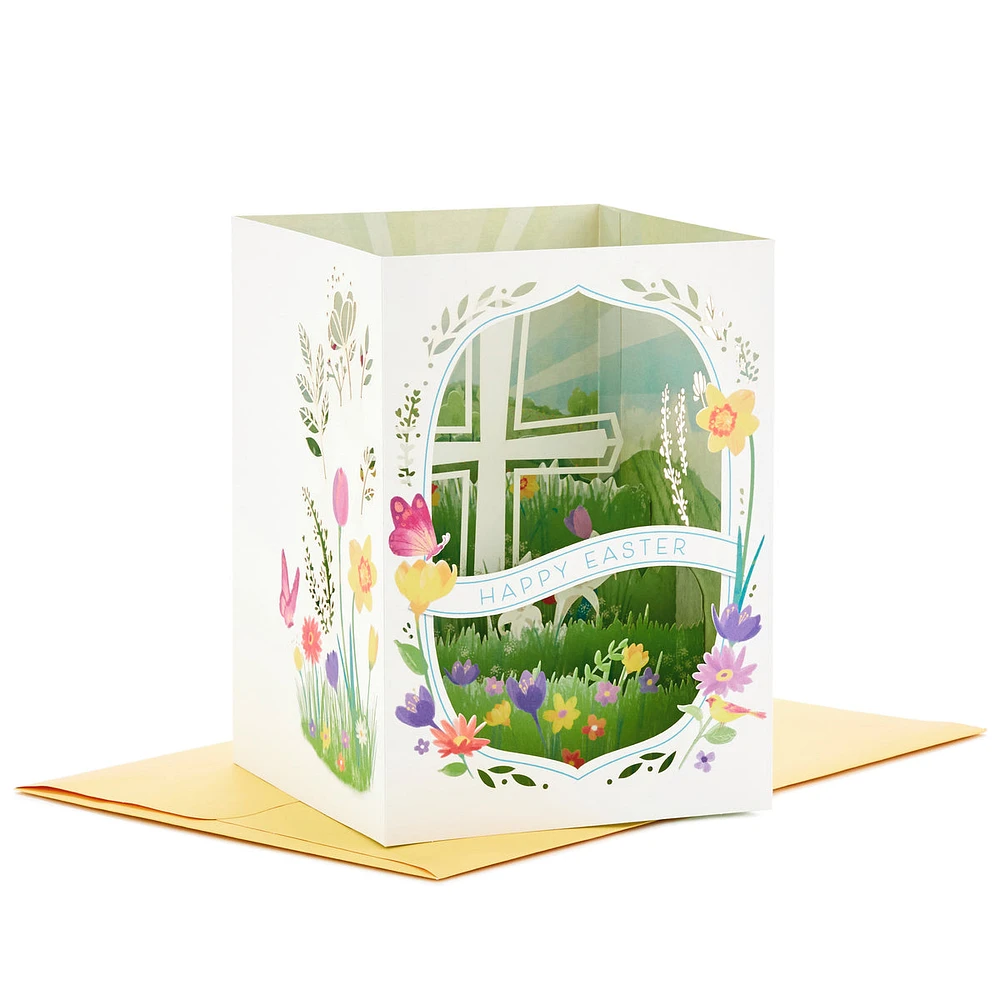 Hallmark Paper Wonder Religious Displayable Pop Up Easter Card (God's